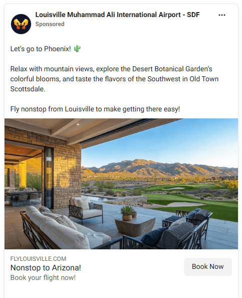 RouteBuilder ad: Louisville to Phoenix